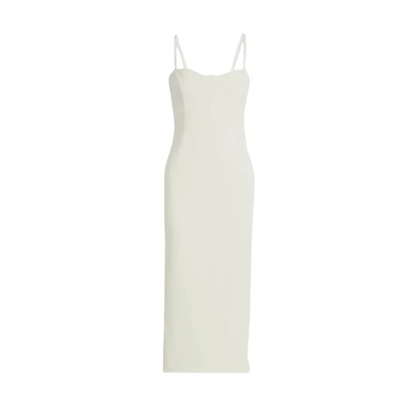 SIMKHAI Caspian Bustier Midi Dress in White New Womens Bodycon Corset - Picture 11 of 15